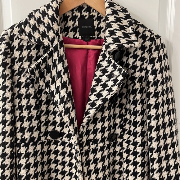 Express Houndstooth Coat - Picture 2 of 5